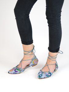 zapatos estampados mercedita multitiras
