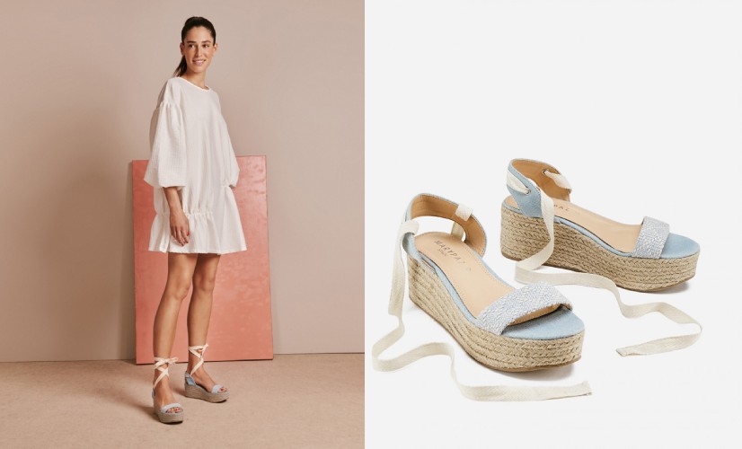 cuña de esparto azul