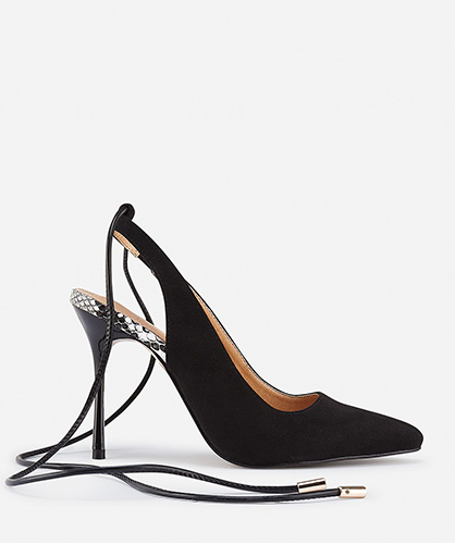 tacones destalonados, zapatos de tacón destalalonado