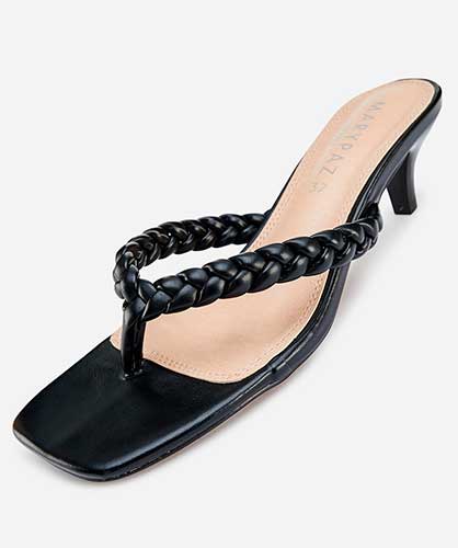 sandalias trenzadas acolchadas