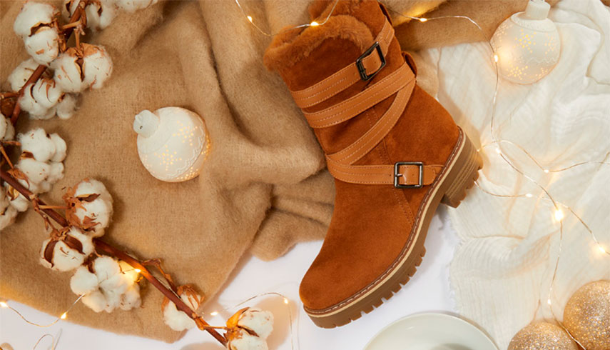 bota media caña en color camel forrada con borreguito ideas regalo navidad