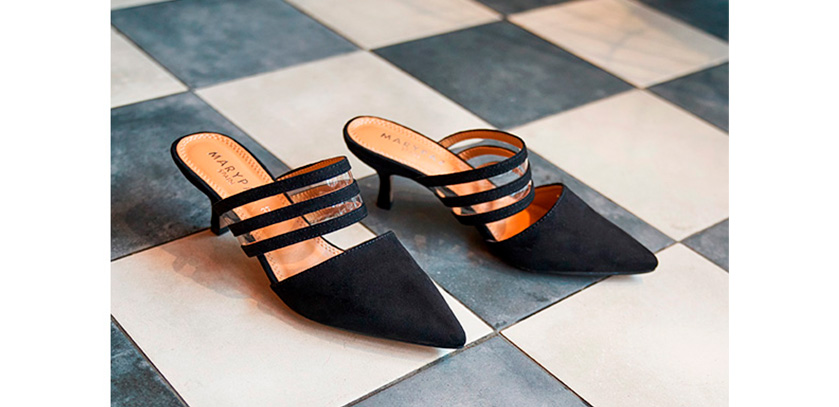 sandalias mule de mujer