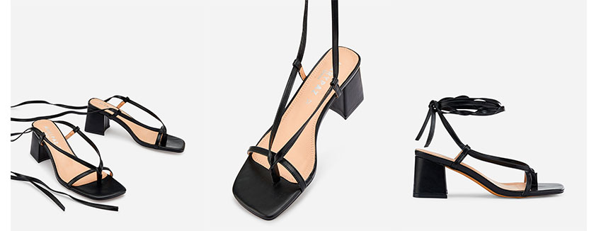 sandalias de tiras mujer